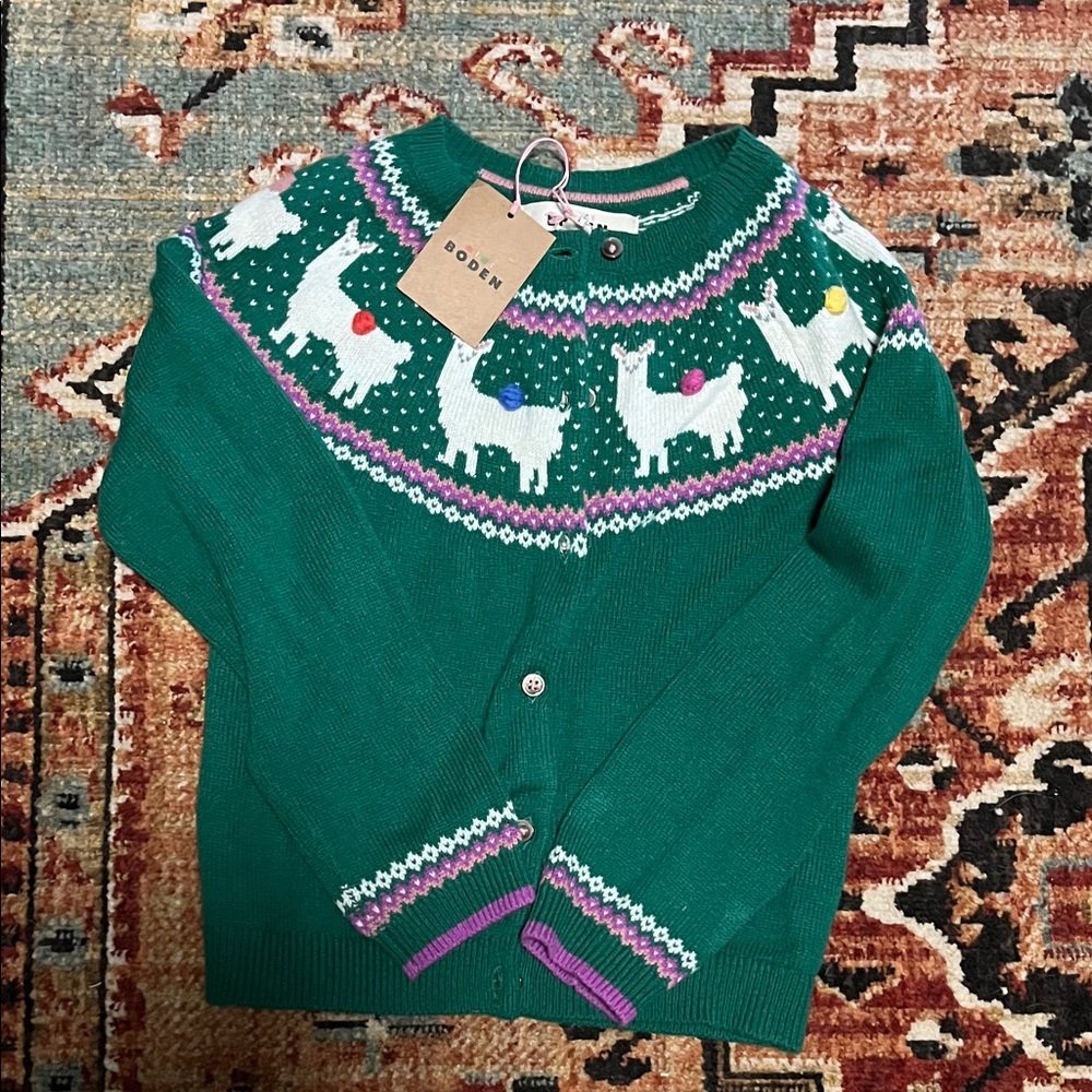 Mini Boden Edie Fair Isle Cardigan